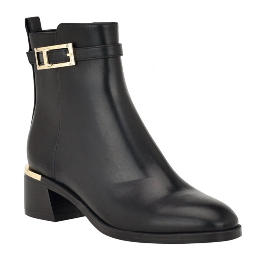 Calvin Klein Jallis 2 Ankle Booties - Black - Size 6.5